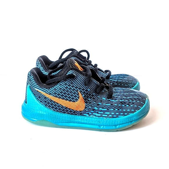 Nike Kd 8 Blue Orange Toddler Kids 
